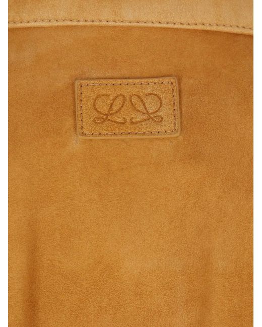Veste En Daim À Écusson Anagram Loewe en coloris Natural