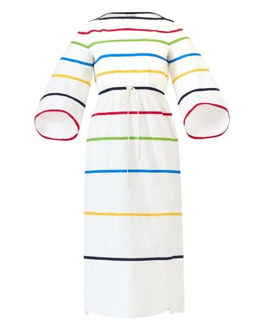 Rosie Assoulin Gray Cotton Midi Dress