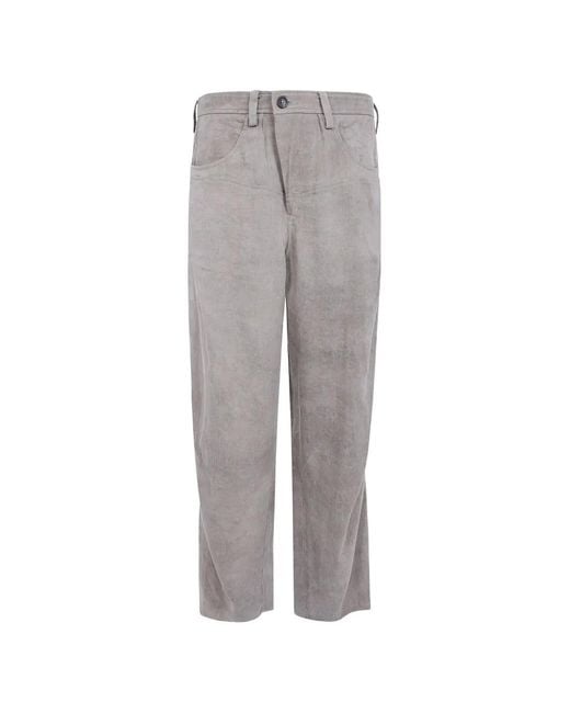 Ziggy Chen Gray Wide-Leg Jeans for men