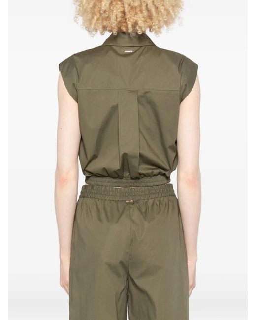 Twinset Green Button-Fastening Shirt