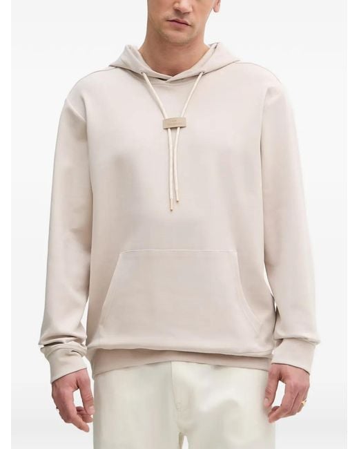 Paul & Shark White Drawstring Hoodie for men