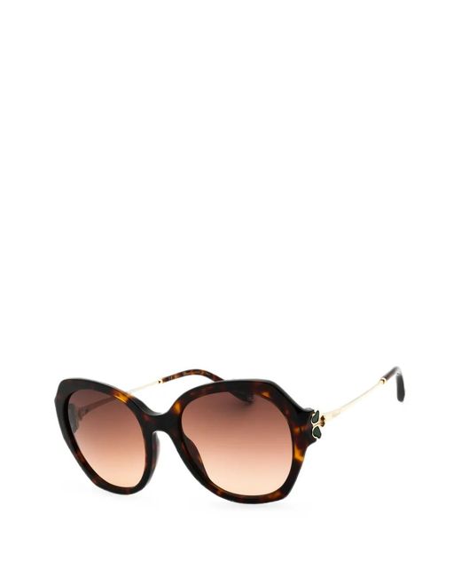 Chopard Brown Oversized Geometric-Frame Sunglasses