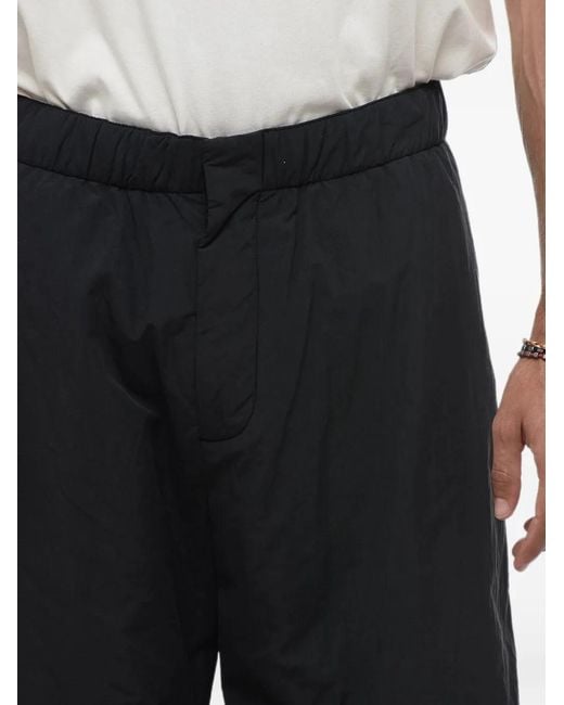 Studio Nicholson Black Padded Elasticated-Waist Trousers for men