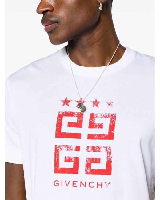 Givenchy T-Shirt mit 4G-Print in White für Herren