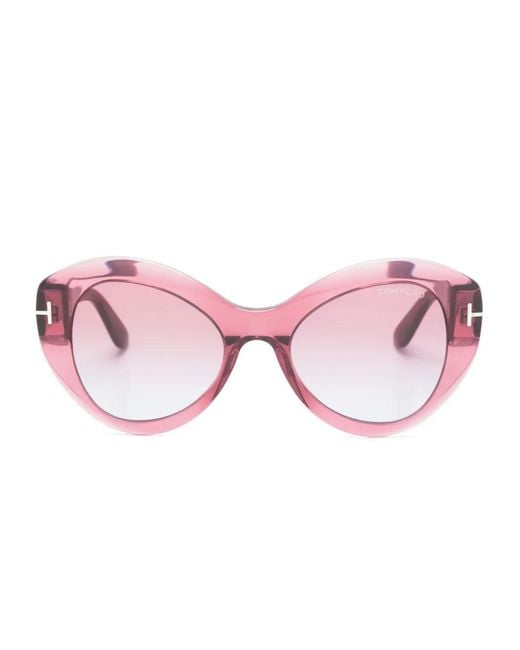 Tom Ford Pink Guinevere Butterfly-Frame Sunglasses