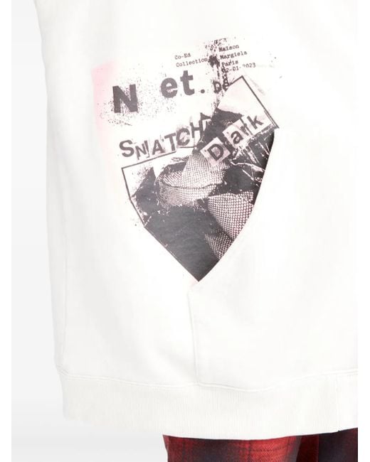 Maison Margiela Hoodie Met Rits in het White voor heren