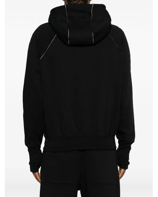 Thom Krom Black Long-Sleeves Hoodie for men