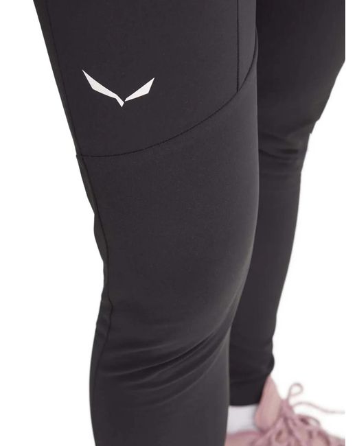 Salewa Performance Legging Met Logodetail in het Blue