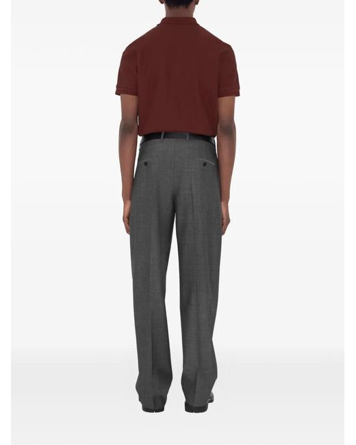 Burberry Red Cotton Polo Shirt for men