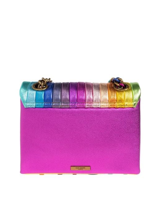 Kurt Geiger Purple Kensington Chain Crossbody Bag