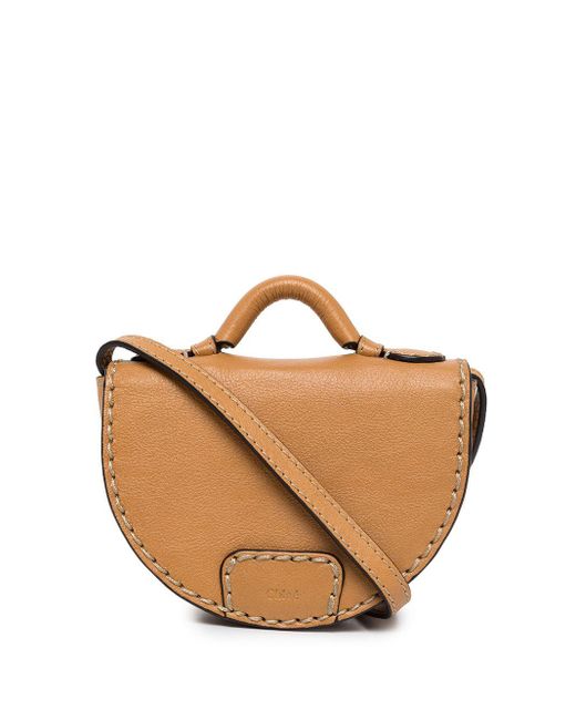 Chloé Leather Edith Nano Saddle Bag in Brown Lyst Australia