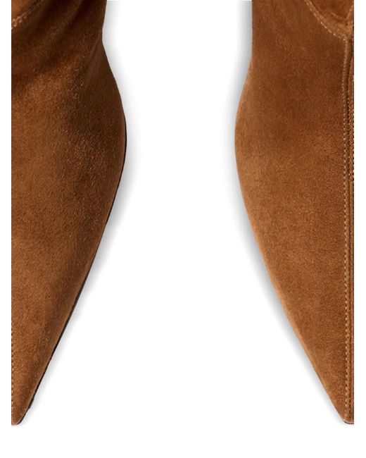 Scarosso Brown Barbara Pointed-Toe Boots