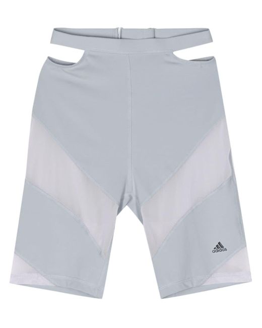 X Rui Zhou cut-out cycling shorts Adidas de color Gray