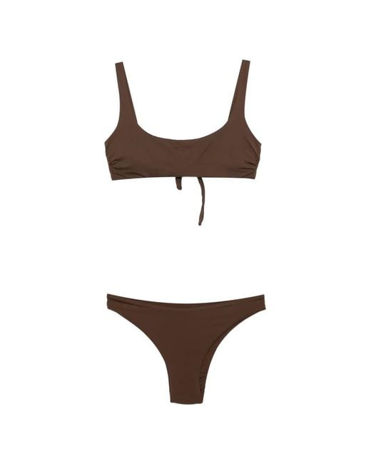 Fisico White Logo-Patch Bikini