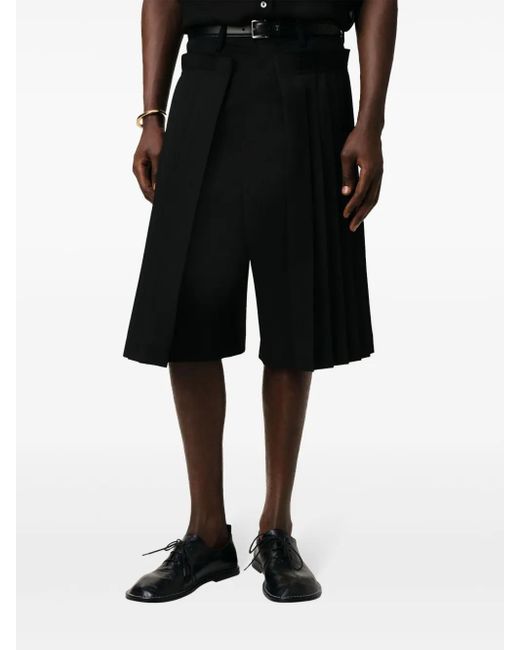 AMI Black Leather One Cut Shoes