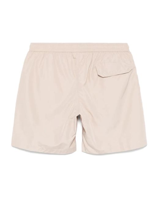 Eleventy Natural Drawstring Swim Shorts for men