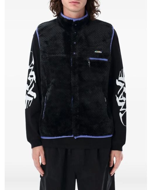 Manastash Bodywarmer Met Imitatiebont in het Black voor heren
