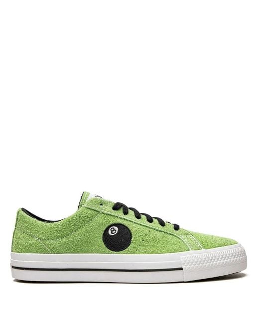 Converse Green X Stüssy One Star Pro "8-Ball" Sneakers