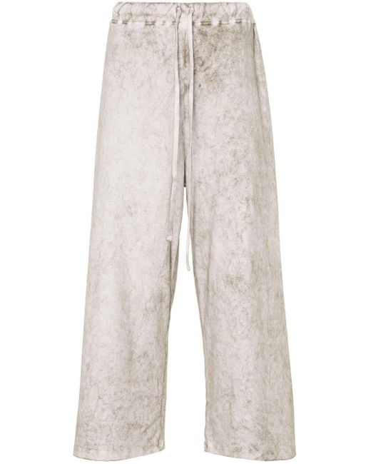 Lauren Manoogian Lunar Cropped Straight Trousers White