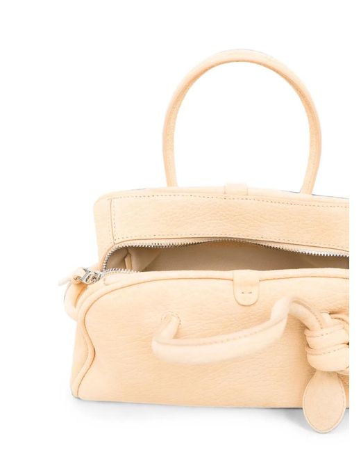 Jacquemus Natural La Petit Turism Leather Tote Bag