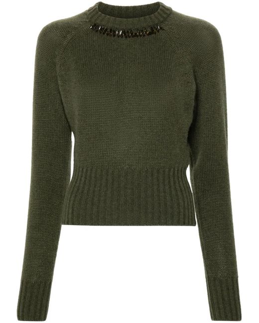 Fabiana Filippi Green Cashmere Sweater