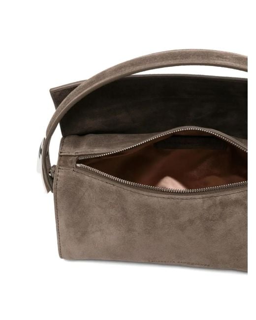Benedetta Bruzziches Brown Suede Satchel Bag