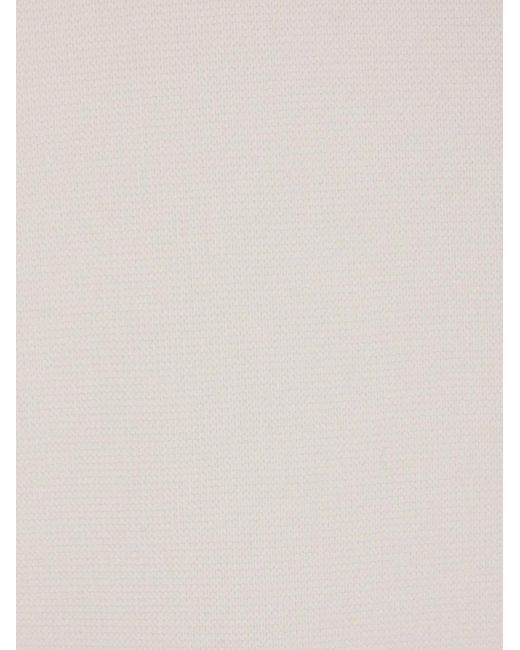 CFCL White Mock Neck T-Shirt for men