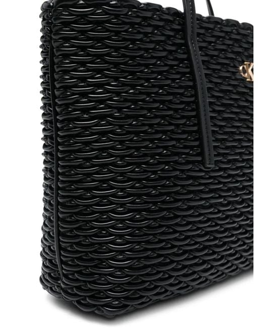 Calvin Klein Black Sac Cabas Plissé