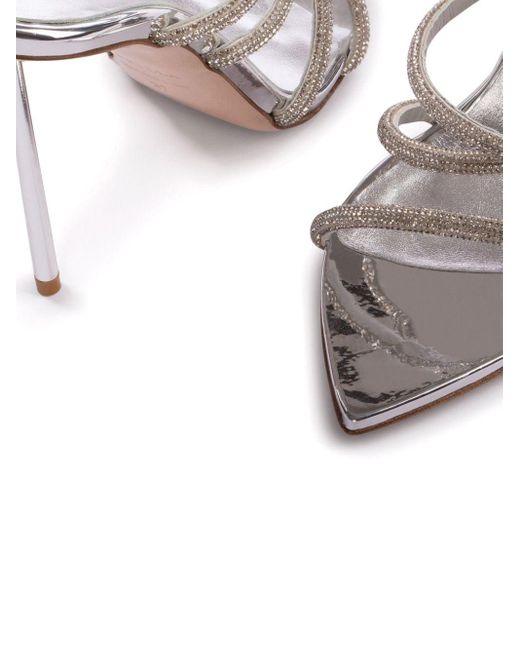 Le Silla Metallic Bella Rhinestone Sandals