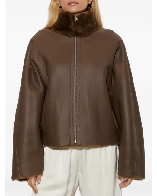 Arma Brown Indy Reversible Shearling Jacket