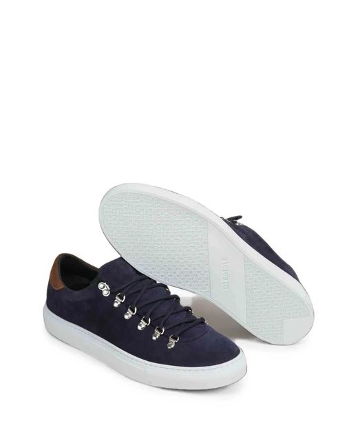 Diemme Blue Marostica Suede D-Ring Sneakers for men