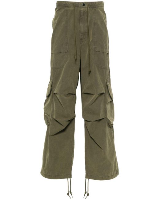 Entire studios Green Freight Cotton Cargo Trousers