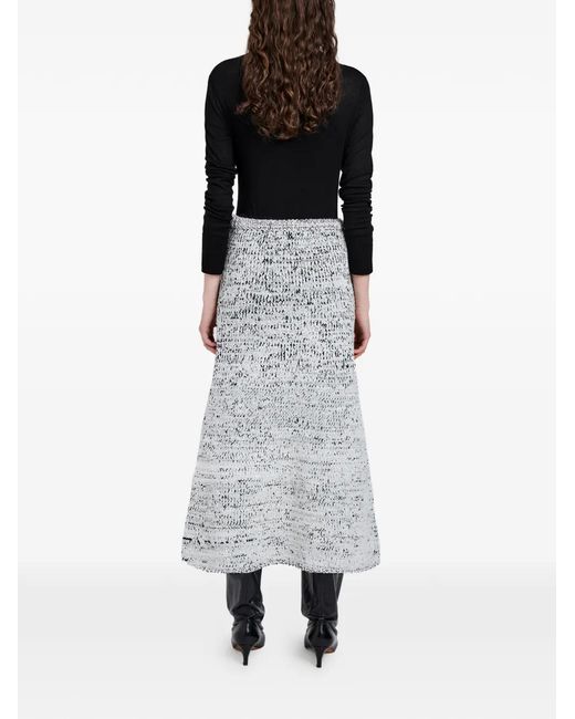Proenza Schouler White Kerry A-Line Midi Skirt