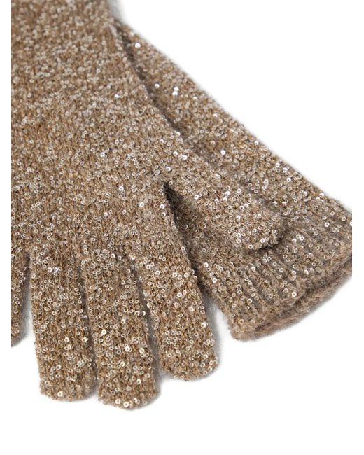Brunello Cucinelli Natural Long Gloves