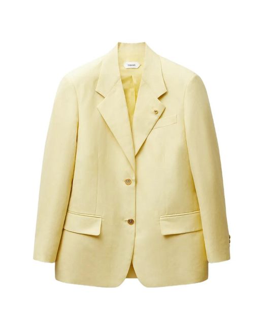 Versace Metallic Wool-Linen Blazer