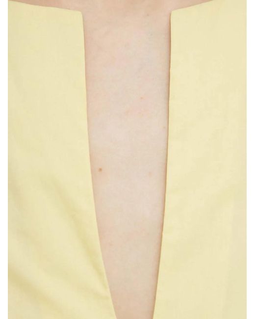 By Malene Birger Metallic V-Neck Midi Dress