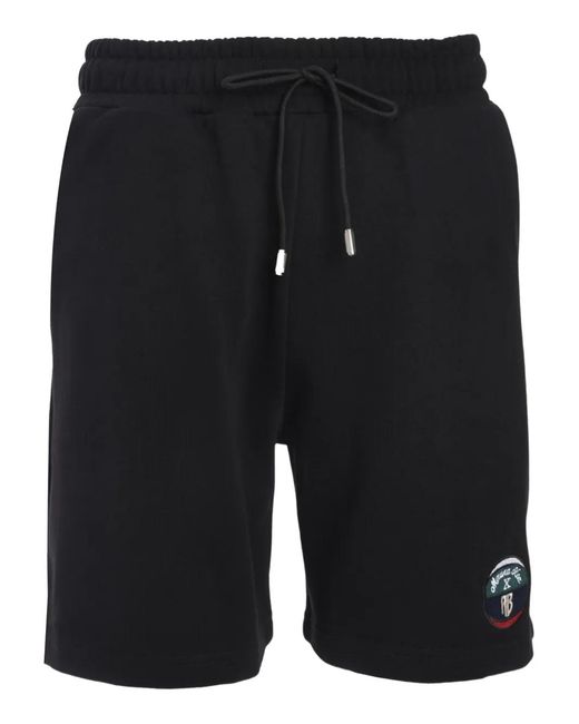 Mauna Kea Black X Ab Drawstring-Waist Track Shorts for men