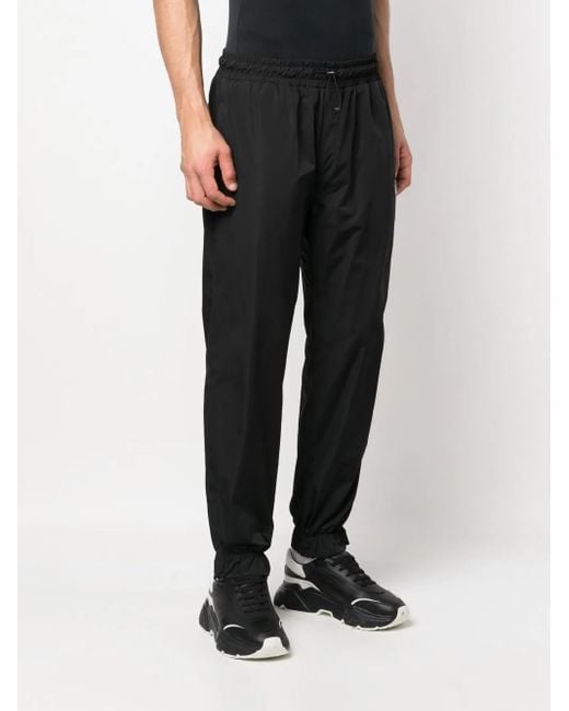 Philipp Plein Black Logo-Patch Track Pants for men