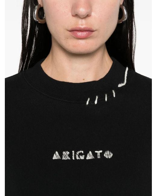 Axel Arigato Black Loops Sweatshirt mit Stickerei