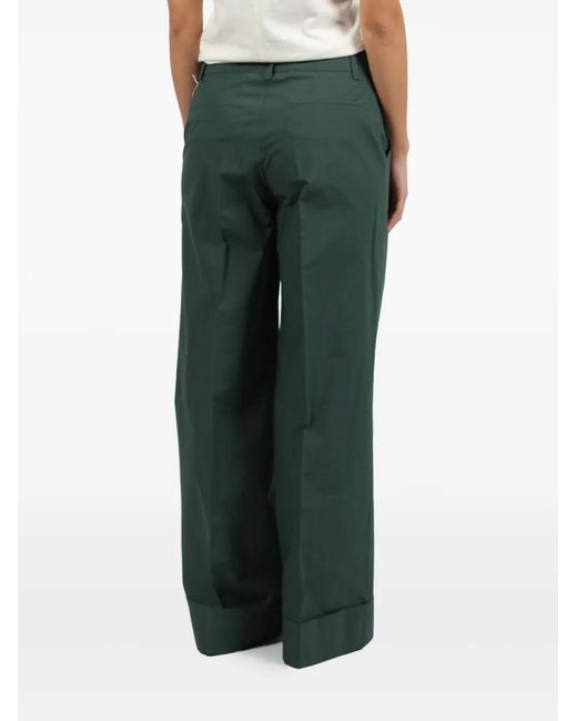 P.A.R.O.S.H. Green Cotton Trousers