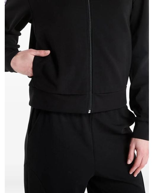 EA7 Black Natural Vent Zip-Up Sweatshirt