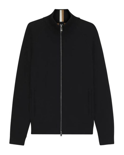 Cardigan Con Zip di Boss in Black da Uomo