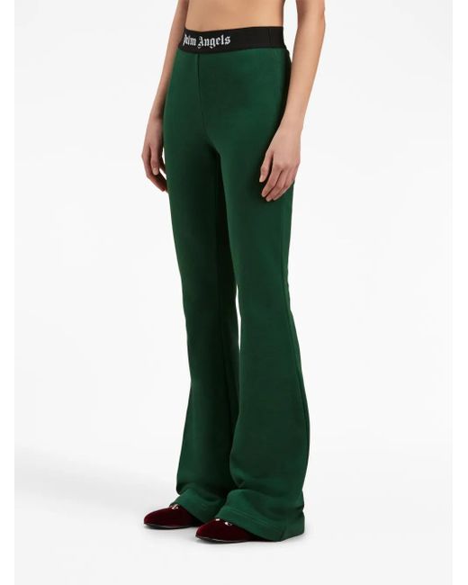 Palm Angels Green Jogginghose Mit Logo-Streifen