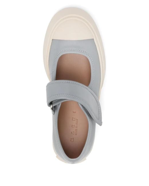 Marni White Leather Sneakers