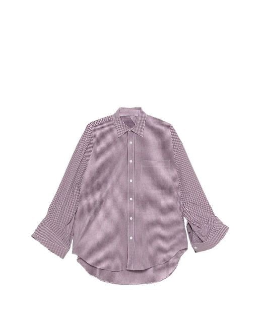 Marina Yee Purple Y. Gingham Shirt