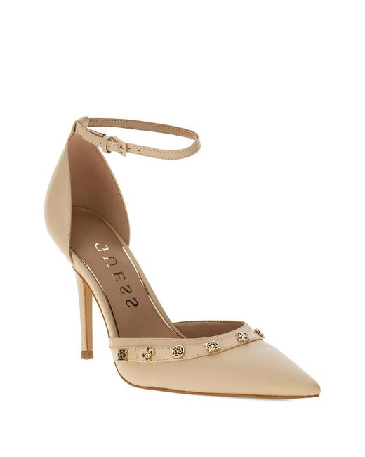 Guess Metallic Nanae 4G Peony Heeled Sandals