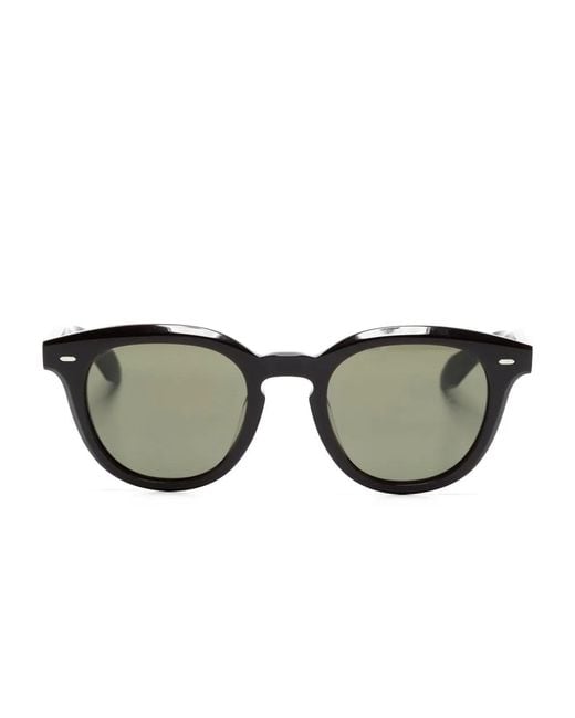 Oliver Peoples Brown N.05 Round-Frame Sunglasses