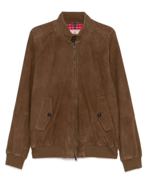 メンズ Baracuta スエード ジャケット Brown