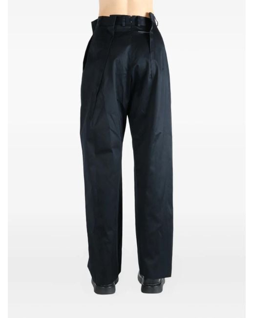 MM6 by Maison Martin Margiela Pleated-front Trousers Black
