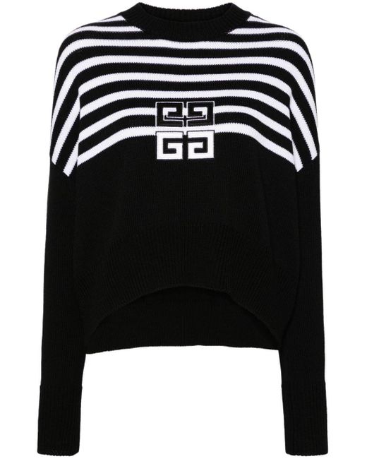 Maglione crop con ricamo 4G di Givenchy in Black
